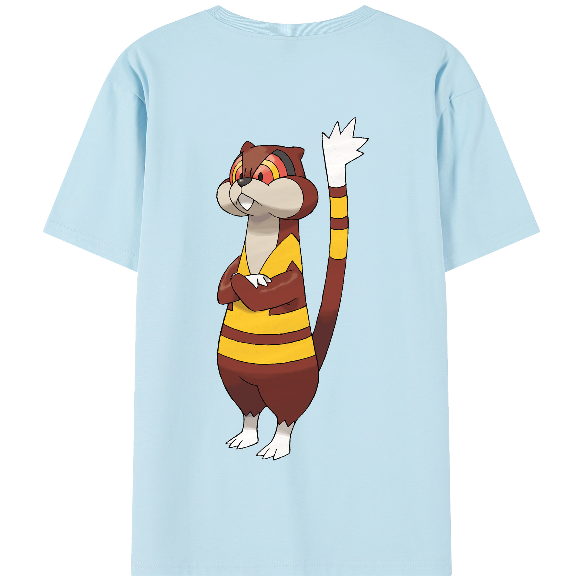 （画像用） ポケットモンスター Pokémon 綿100％半袖Tシャツ（背面プリント）